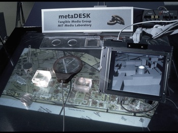 The metaDESK: models and prototypes for tangible user interfaces
