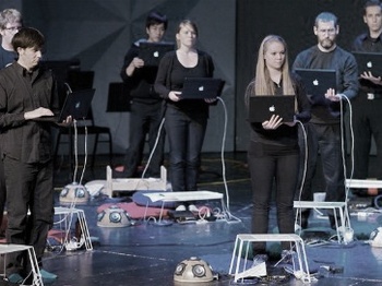 GRENDL: GRid ENabled Distribution and control for Laptop orchestras